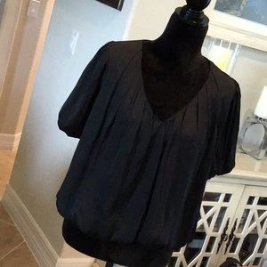 ASTR the label, black v neck top, size medium